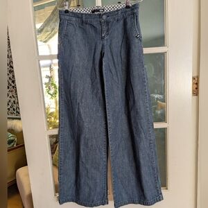 Vintage Vans Low Rise Wide Leg Skater Jeans Size 3 Juniors